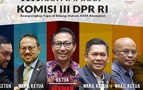 Anggota Komisi 3 Ada Berapa Dpr Ri 2022